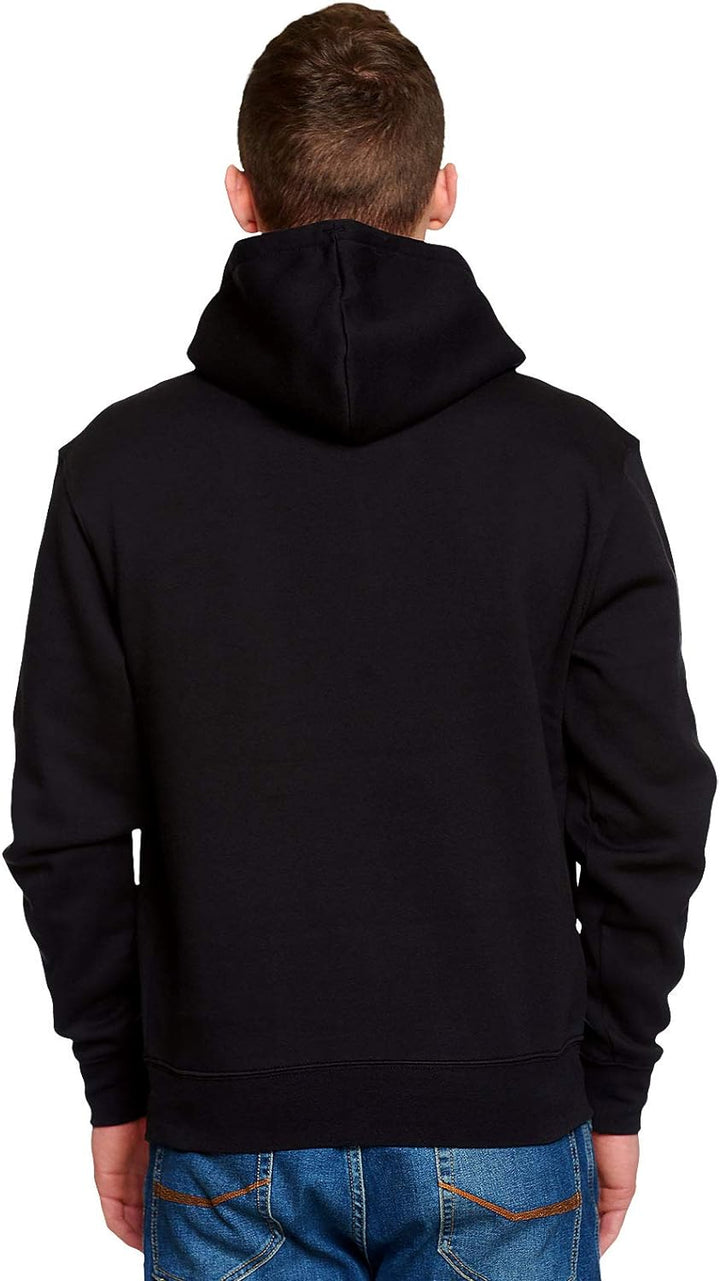 Elbenwald Marvel Hoodie Logo Frontprint mit Kapuze für Herren schwarz - XL