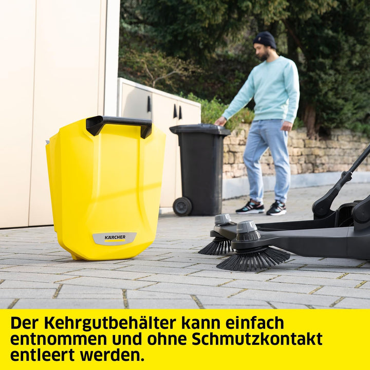 Kärcher Kehrmaschine S 6 Twin (Max. Flächenleistung: 2500 m²/h, 2 Seitenbesen, Kehrbehälter: 38 l, A