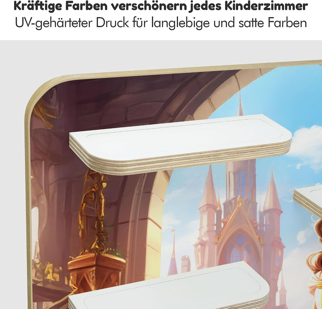 stadtecken Holzregal passend für Toniebox 2 I Geeignet für ca. 50 Tonies I Perfekte Aufbewahrung im