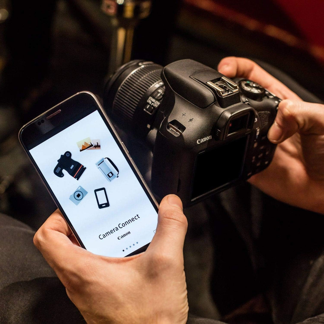 Canon EOS 2000D Spiegelreflexkamera Gehäuse (24,1 MP, DIGIC 4+, 7,5 cm (3,0 Zoll) LCD, Full-HD, WIFI