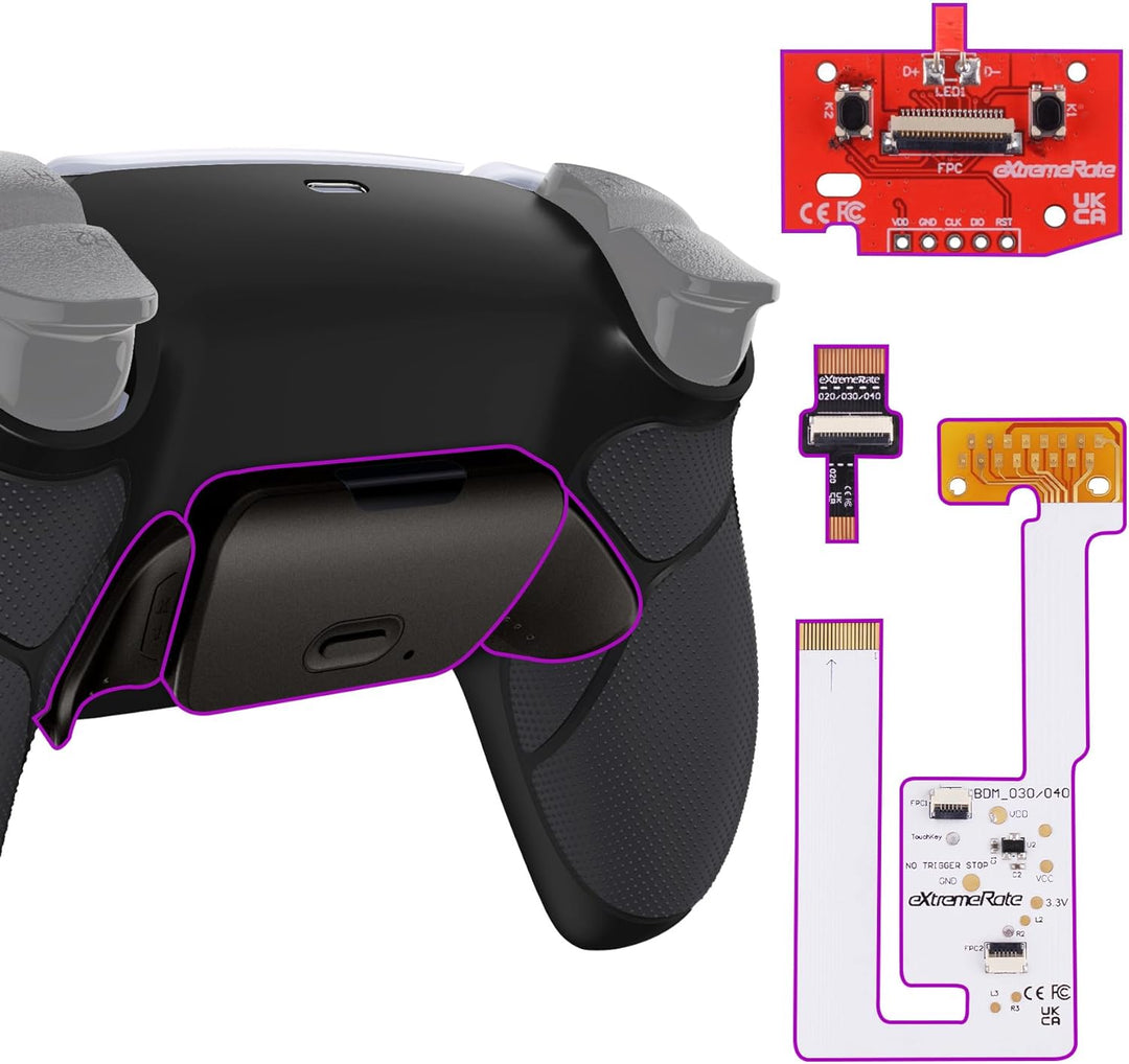 eXtremeRate Programmierbares Rise (RMB) Remap Kit für ps5 Controller BDM-030/040, Real Metal Buttons