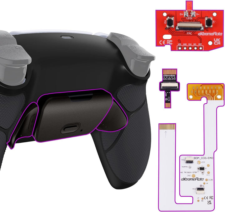 eXtremeRate Programmierbares Rise (RMB) Remap Kit für ps5 Controller BDM-030/040, Real Metal Buttons