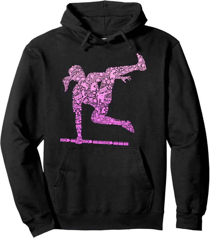 Parkour Mädchen Parcouring Extremsportler Parcour Kinder Pullover Hoodie