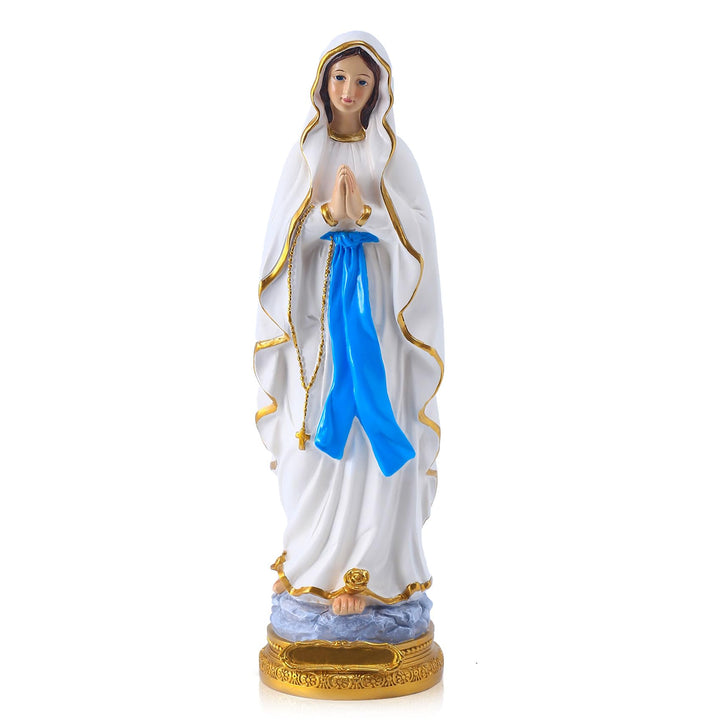 QIANLING 30 cm Jungfrau Maria Statue, Religiöses Geschenk Gesegnete Mutter Jungfrau Maria Statue, Ha