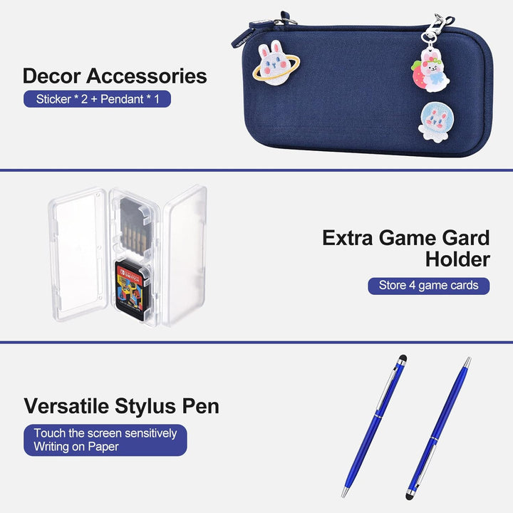 innoAura Switch Lite Tasche 17 in 1 Switch Lite Zubehör mit Switch Lite Hülle, Switch Spiele Aufbewa