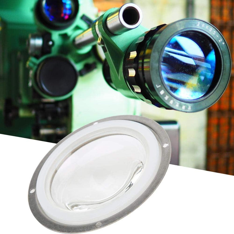 VOBOR LED Plano Konvexe Linse 100mm,Plano Convex Lens Objektiv aus optischem Glas + wasserdichter Be