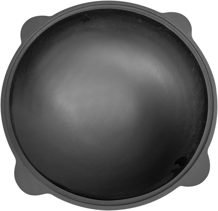 Gusseisen Kazan 16 L Uzbekisch mit Aluminiumdeckel, 44-47 cm, Holzlöffel: 1 Stk., Schaumlöffel für P