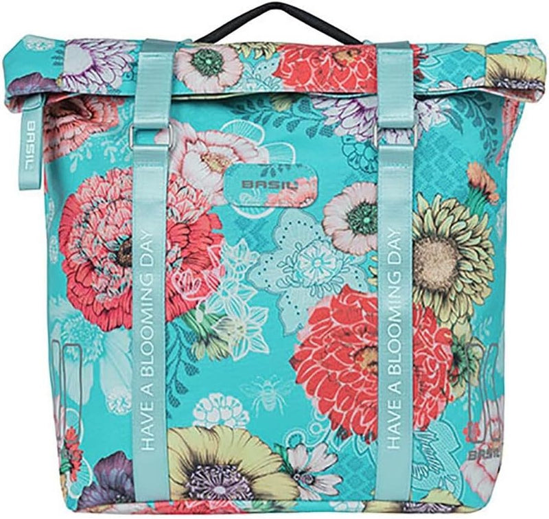 Basil Unisex – Erwachsene Bloom Field Mik Gepäckträgertaschen Mit MIK Sky Blue, Mit MIK Sky Blue