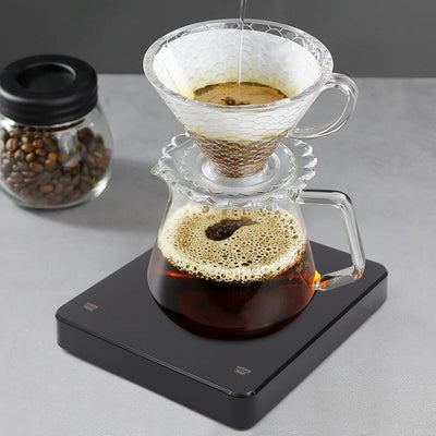 Elektronische digitale Kaffeewaage Hochpräzise Küchenwaage 3kg/0.1g USB,Aufladen Über Typ-c-schnitts