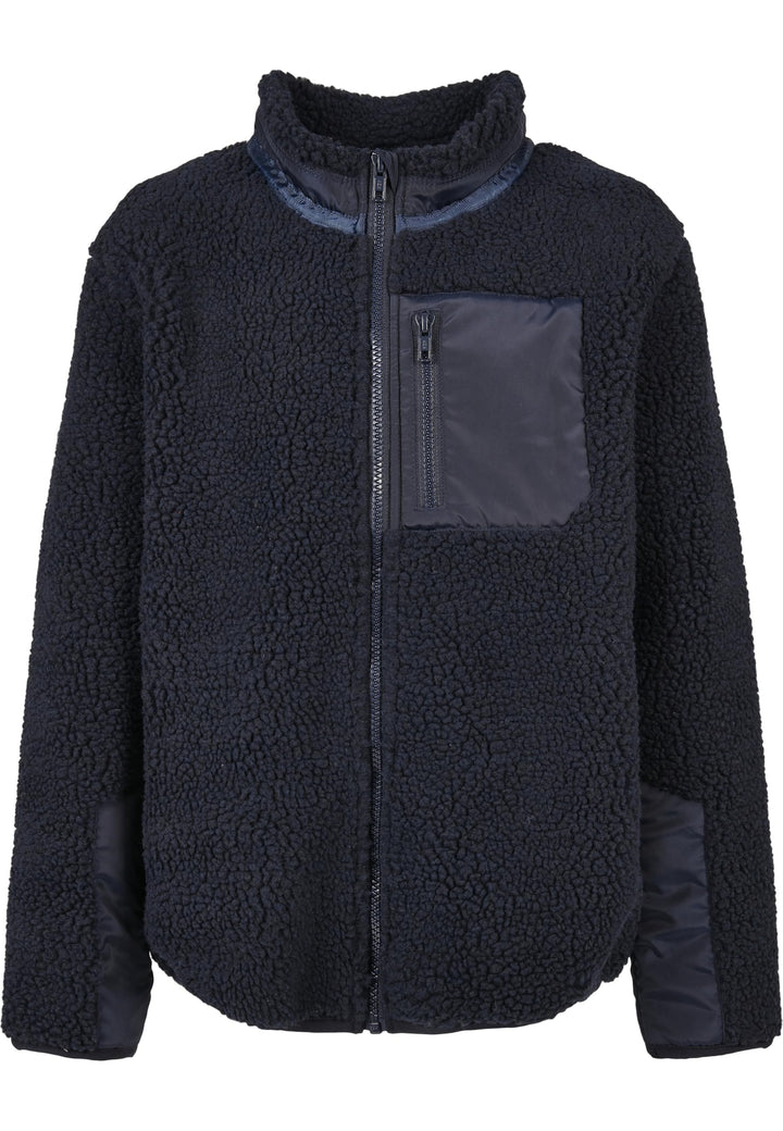 Urban Classics Herren Boys Sherpa Jacket 134-140 midnightnavy, 134-140 midnightnavy
