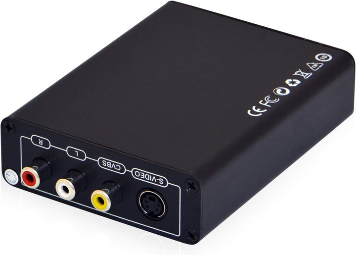 LEICKE Kanaan HDMI zu Composite/S-Video Konverter - HDMI Geräte wie BluRay-Player, PS3, Apple TV an