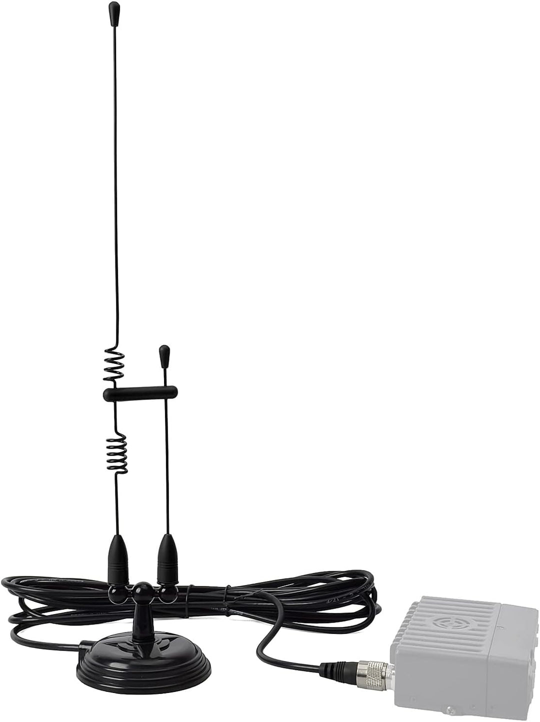 Dual Band Mobile Antenne magnetische Halterung Peitsche 144/430 MHz | mit 4 m RG58U Koaxialkabel für