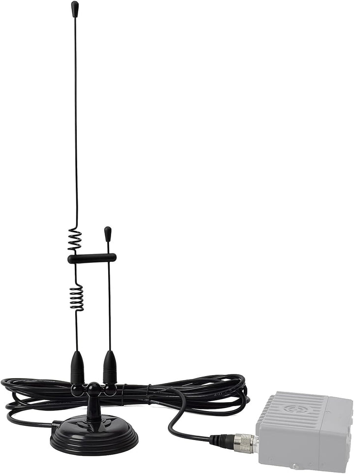 Dual Band Mobile Antenne magnetische Halterung Peitsche 144/430 MHz | mit 4 m RG58U Koaxialkabel für