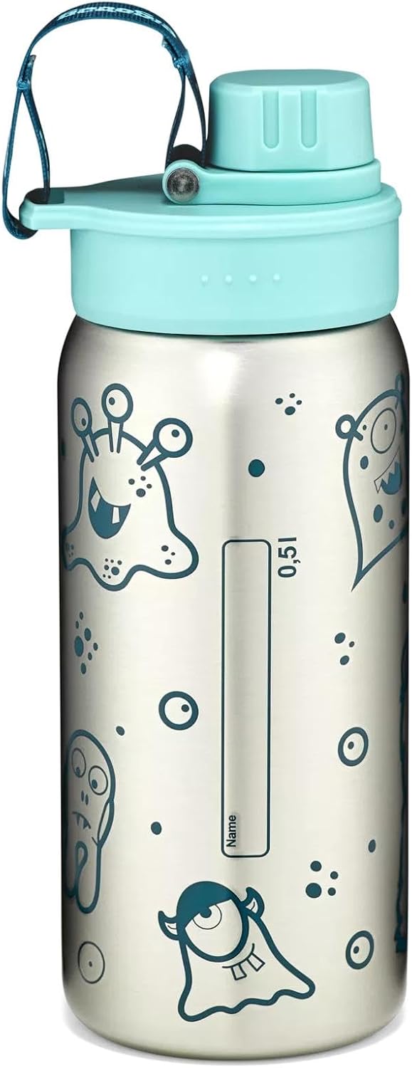 ergobag Edelstahl Trinkflasche Petrol Petrol 500 ml, Petrol 500 ml