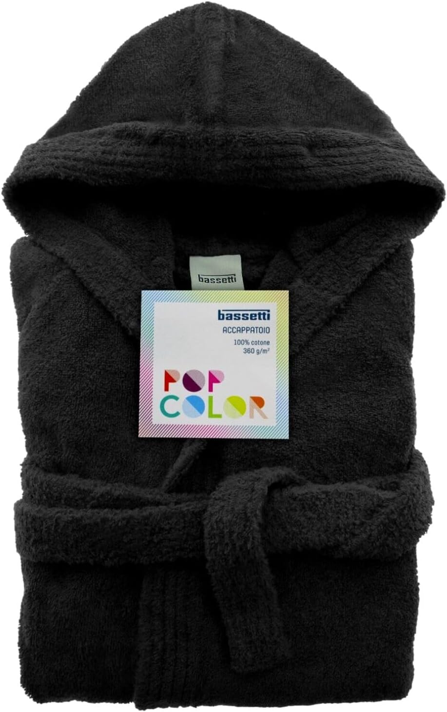 Bassetti Bademantel mit Kapuze aus Baumwolle, für Herren und Damen, erhältlich in verschiedenen Grös