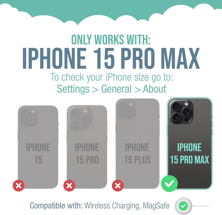 smartish iPhone 15 Pro Max Slim Case – Gripmunk – [leicht + schützend] dünne Griff-Hülle mit Fallsch