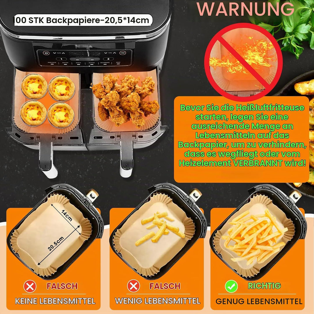 119PCS Ninja Heissluftfritteuse Zubehör, Ninja Air fryer Zubehör für Ninja Double Stack XL SL400EU 9