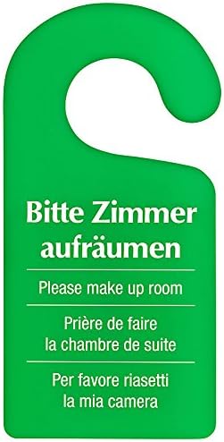 100 Stück Türschild Hotel Bitte nicht stören - Zimmer aufräumen