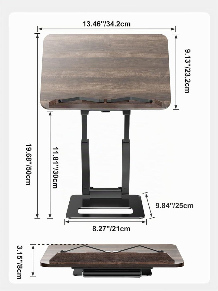 Tounee Buchständer, Teleskop-Buchhalterständer, höhenverstellbar, ausziehbares Design, ergonomischer