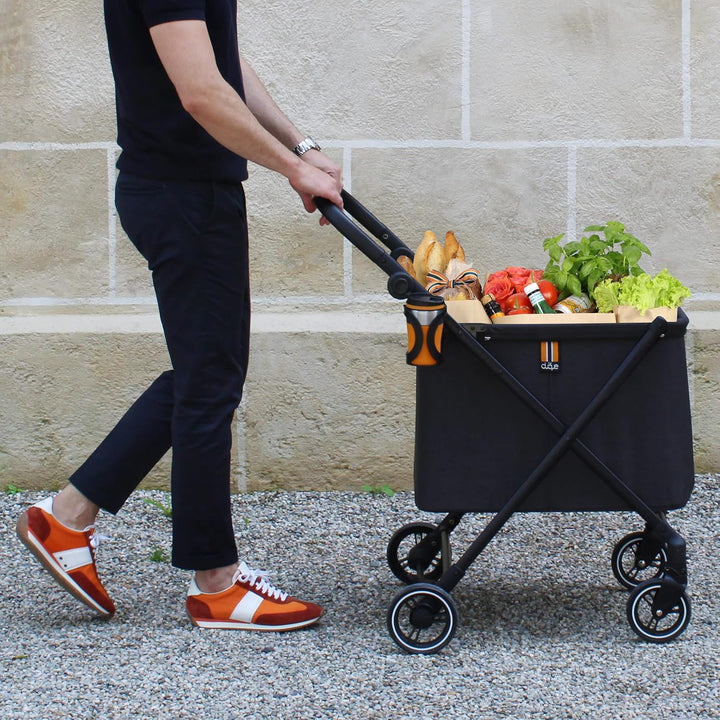 Max Shopping Caddy - Dein persönlicher Einkaufswagen, Faltbarer Shopping-Wagen, 4 Räder inkl. Federu