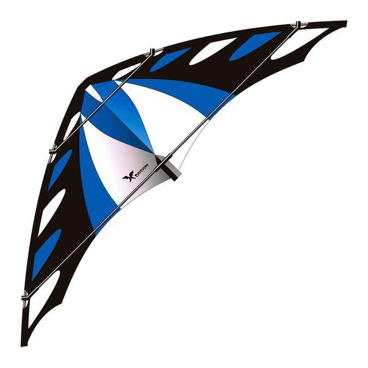 Elliot X-Dream Power Stunt Kite Bleu/Noir/Blanc, Bleu/Noir/Blanc