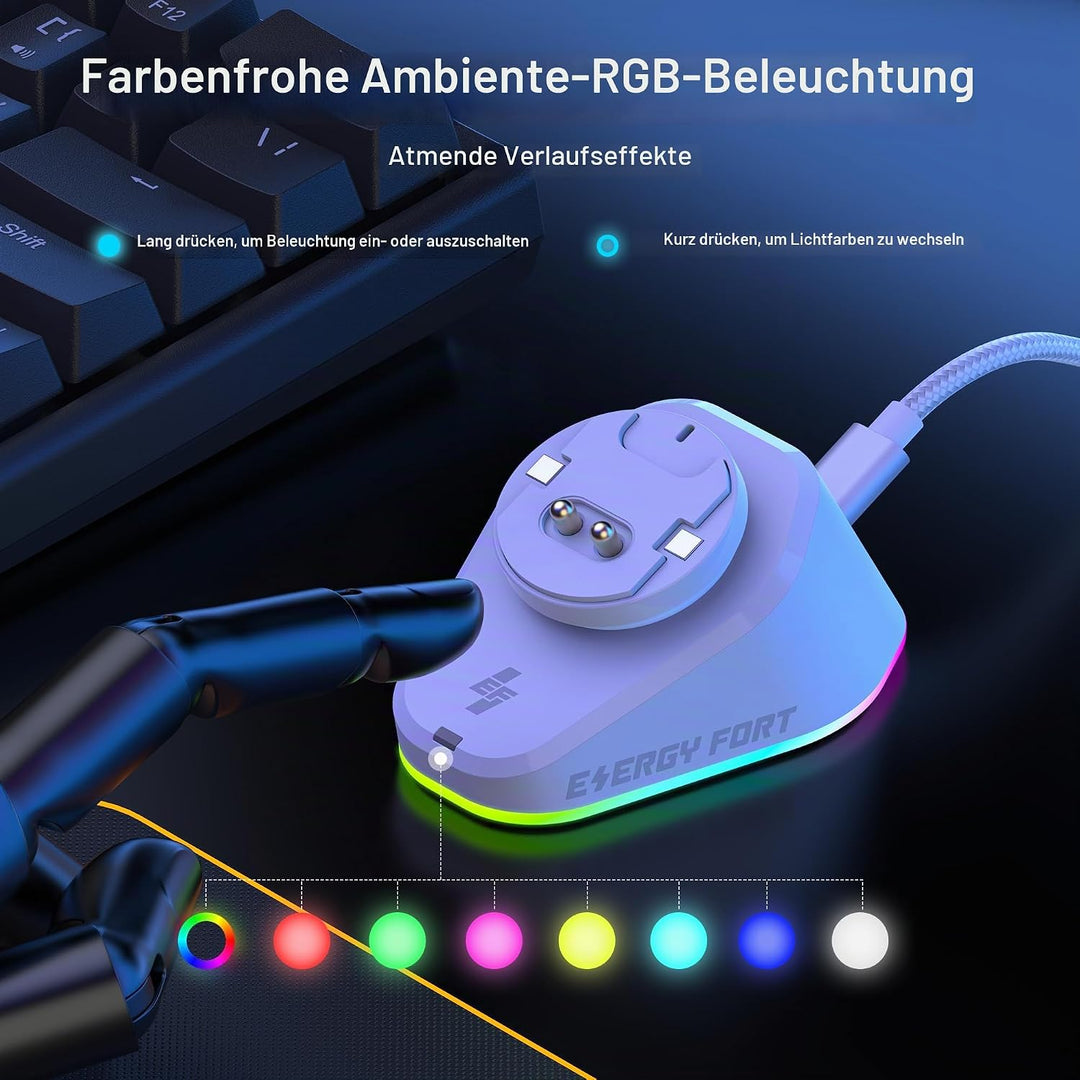 Lade-Station für Logitech Maus G PRO X Superlight 2, G502/G502X Plus Lightspeed, G703, G903, G PRO W