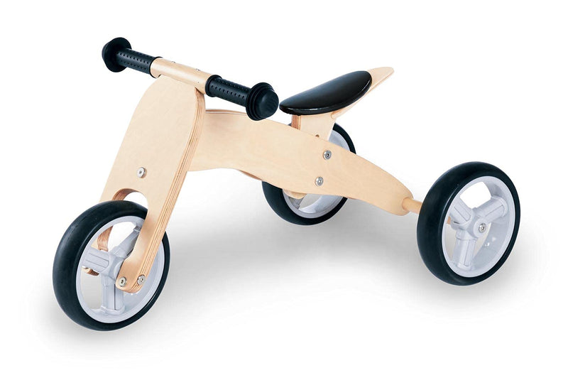Pinolino Mini-Laufdreirad Charlie, aus Holz, 4-fach umbaubar, Sattel 6-fach höhenverstellbar, für Ki