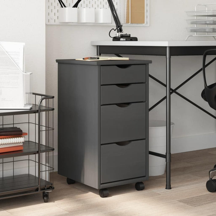Festnight Rollcontainer Rollschrank mit schubladen Bürocontainer Aktenschrank mit Rollen aufbewahrun