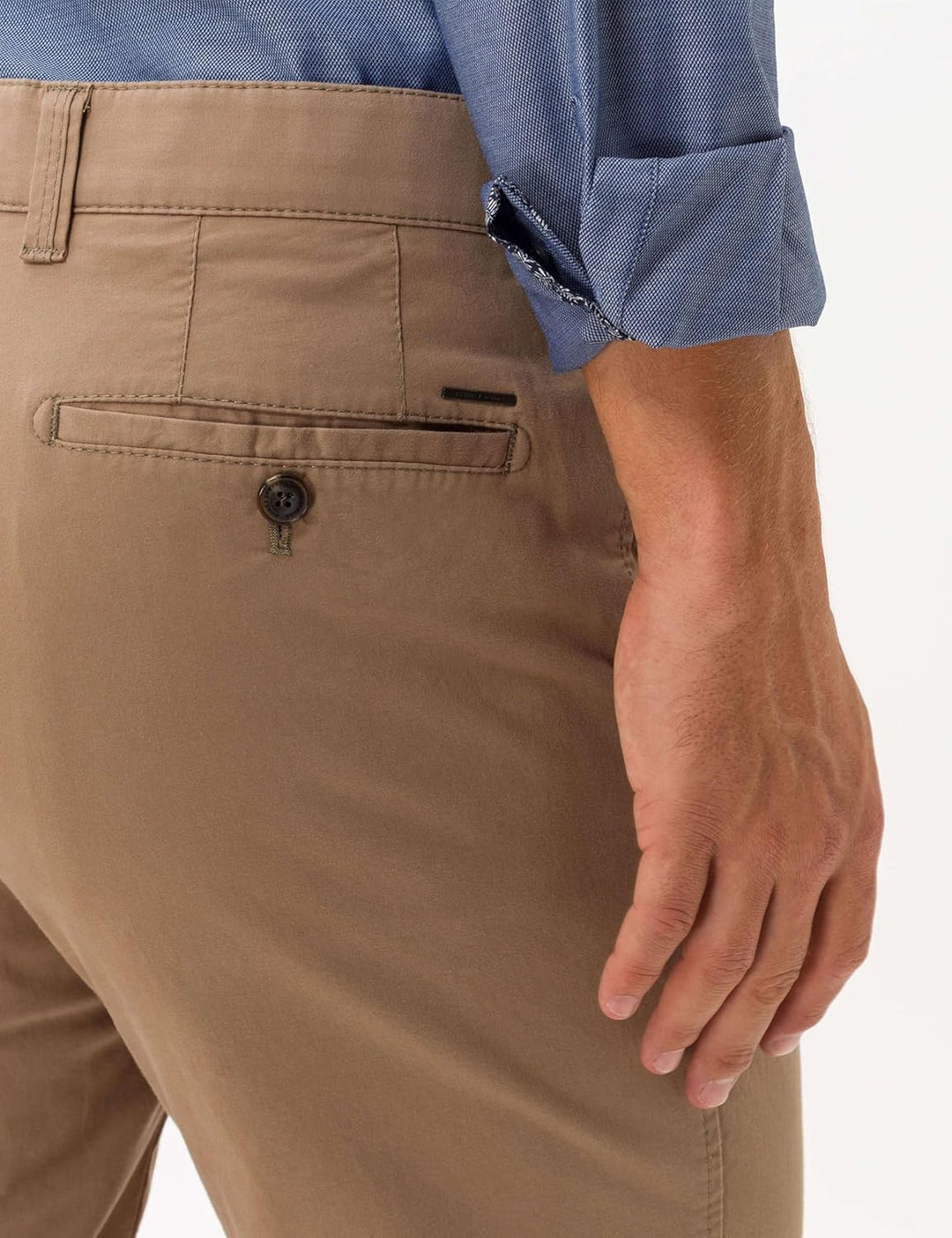 Eurex by Brax Herren Hose Jim Luxury Cotton Chino 38W / 32L Beige, 38W / 32L Beige