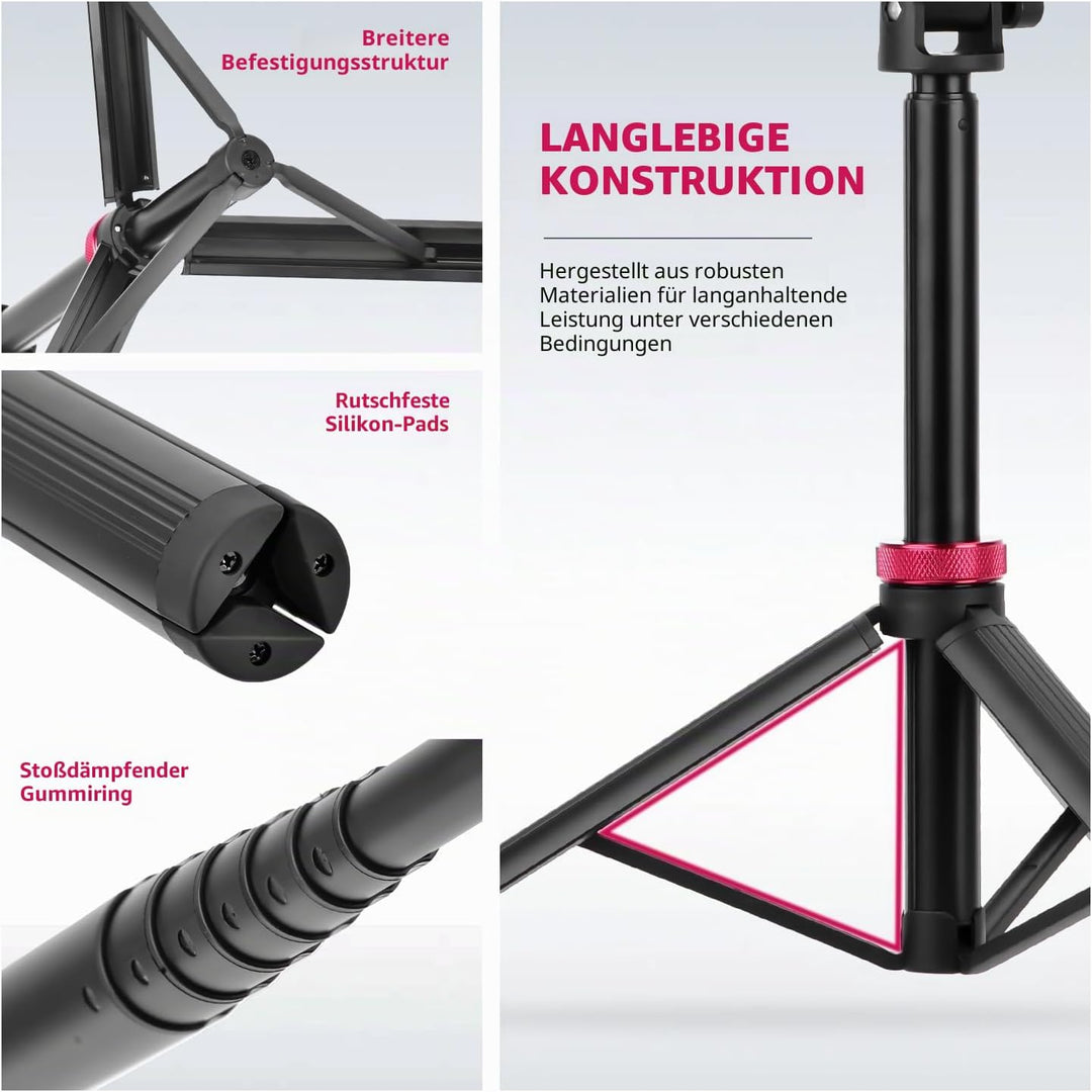 2M Pocket 3 4 Selfie Stick Stativ für GoPro Action Kamera, ausziehbarer Vlog Halter, kompatibel mit