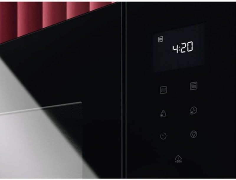 AEG OS5MG20EB Einbau-Mikrowelle, 20 l, 800 W, Grillfunktion, LED-Display, elektronische Öffnung, Sch