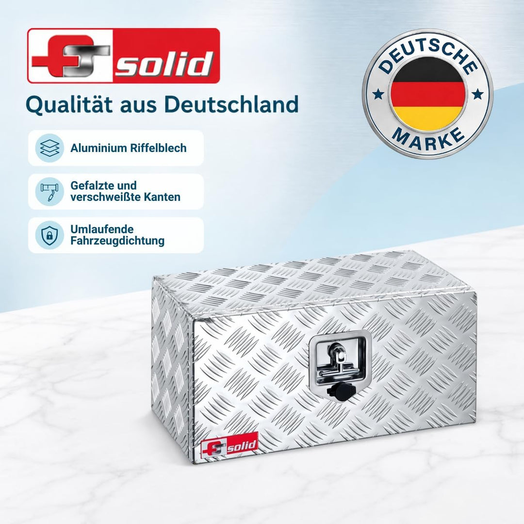 FTsolid Unterbaubox Anhängerkiste Staukasten J1-A Anhängerkiste Gurtkiste Staubox Werkzeugkiste 35l