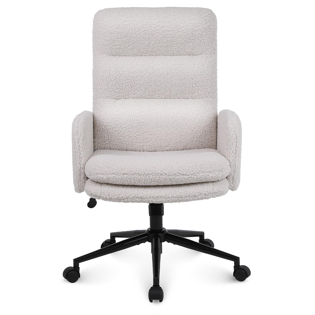 Youhauchair Schreibtischstuhl aus Kaschmir, Bürostuhl Ergonomisch mit hoher Rückenlehne, Bequemer Sc
