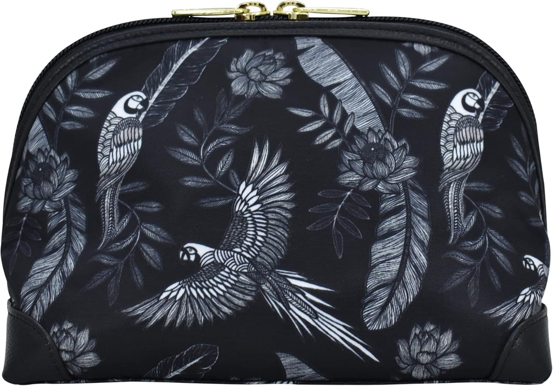 Anuschka Wanderlust Kollektion - Kosmetiktasche - Stoff-Kosmetiktäschchen für Damen, Jungle Macaws