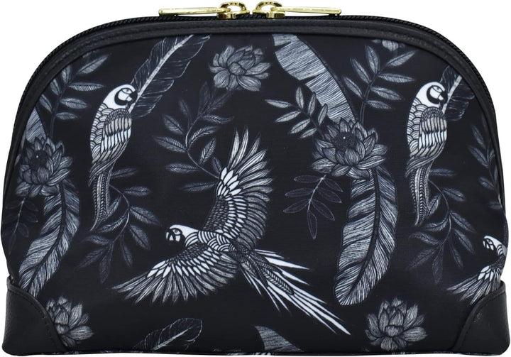 Anuschka Wanderlust Kollektion - Kosmetiktasche - Stoff-Kosmetiktäschchen für Damen, Jungle Macaws