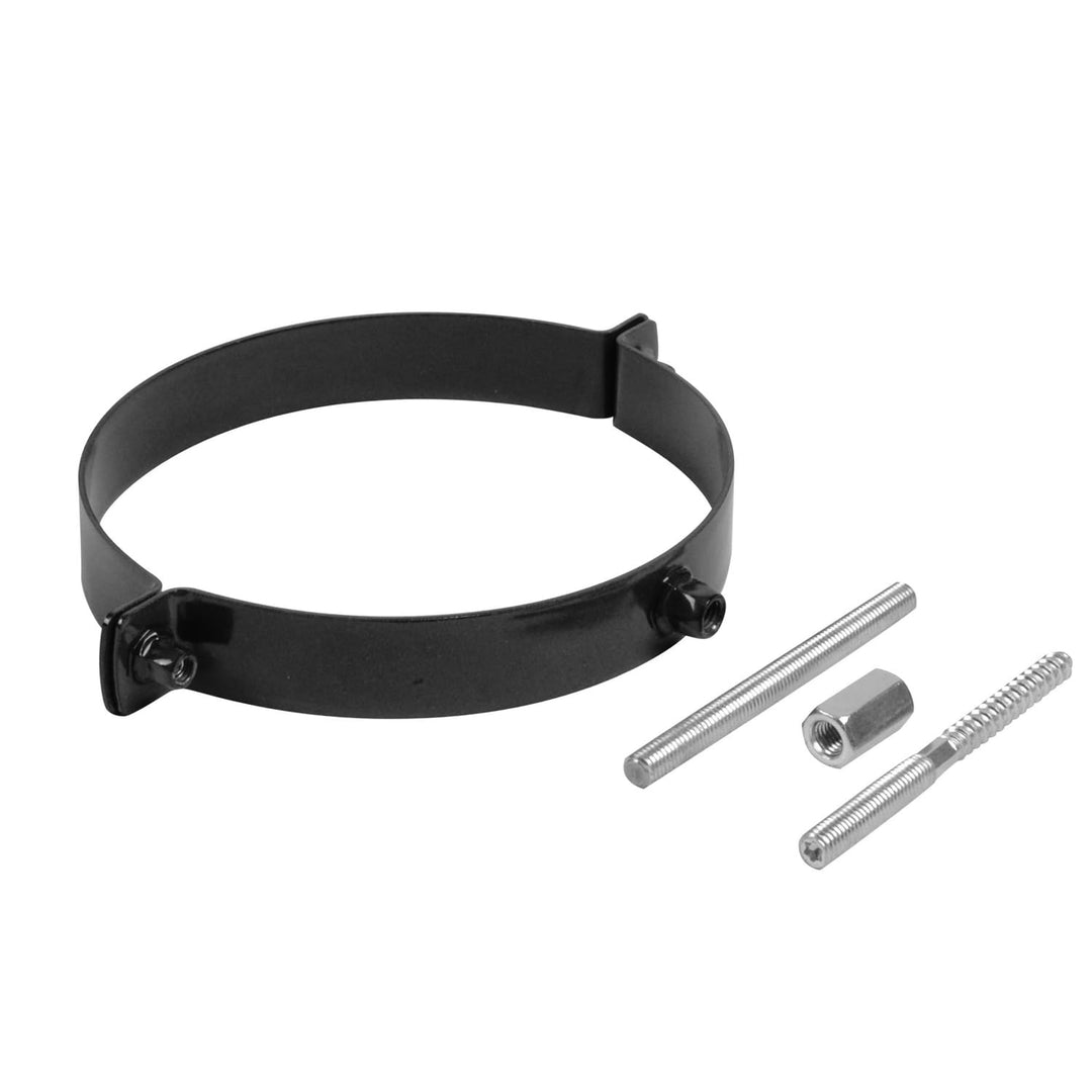 raik Ofenrohr/Rauchrohr Rohrschelle Wandbefestigung Durchmesser 130 mm Stahlblech Schwarz ESH116-130