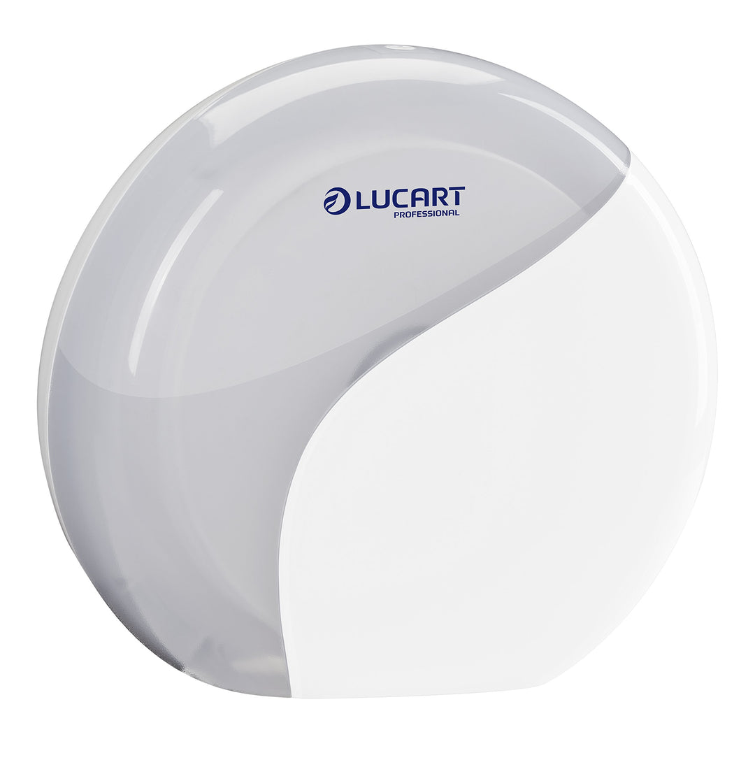 Lucart Professional Putzrollen 892322 Gerät-Spender Toilettenpapier, Mini Jumbo, weiss (1-er Pack)