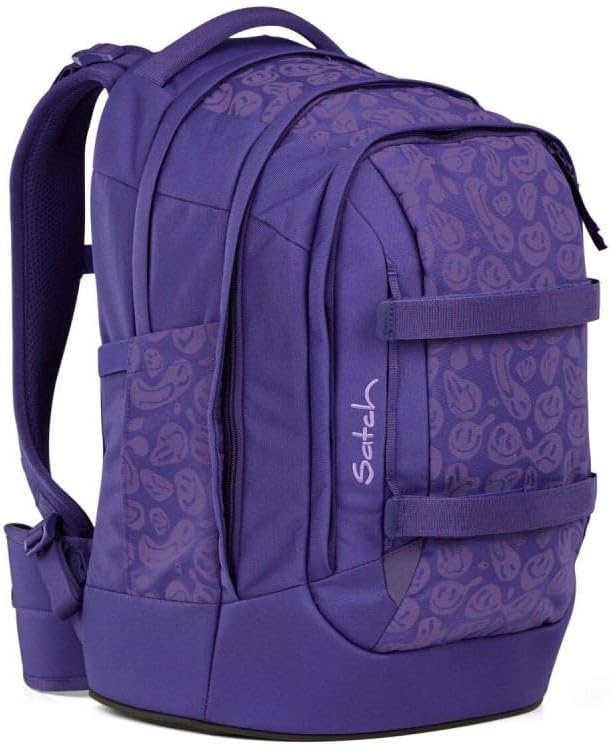 Satch pack Schulrucksack Set 2tlg. inkl. Schlamperbox (Bright Faces), Bright Faces