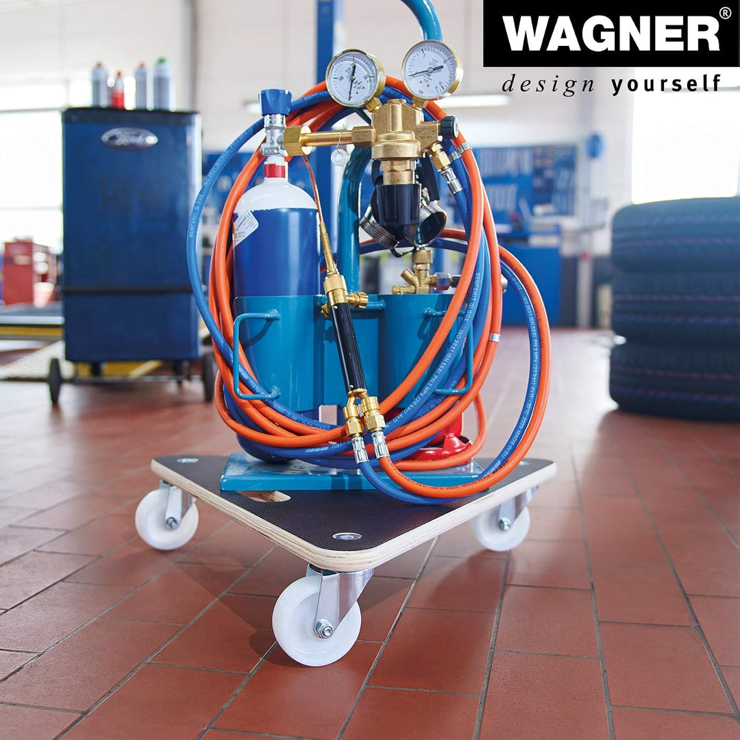 WAGNER Transporthilfe MM 1155 I 54 x 54 x 54 x 11 cm - Tragkraft 200 kg - für schwer beladene Kisten