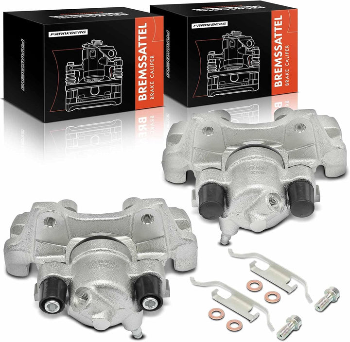 Frankberg 2x Bremssattel Bremszange Hinten Links Rechts Kompatibel mit 3er E46 2.5L 1998-2000 3er Ca