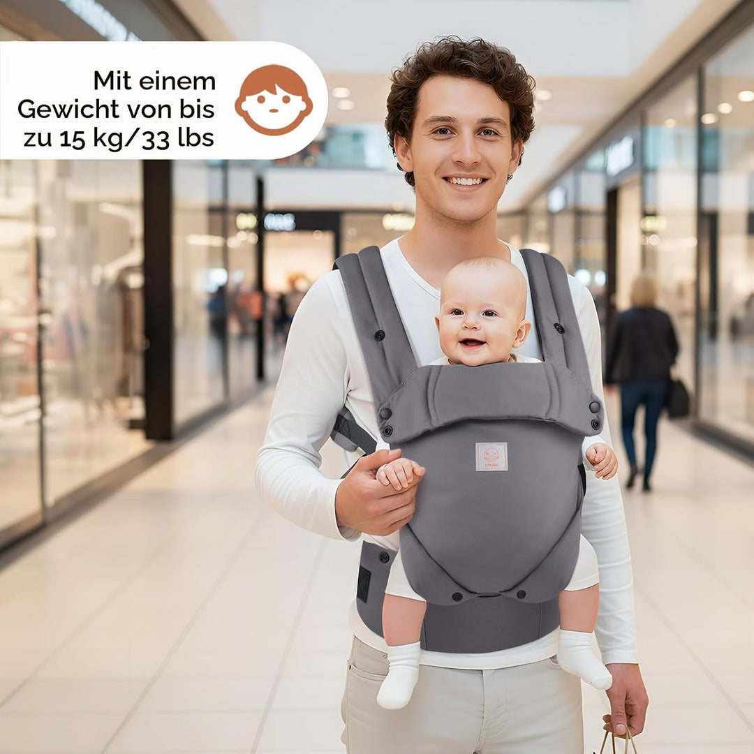 GAGAKU Babytrage für Babys Kleinkinder, Einfach zu Tragen Gesicht in Gesicht nach Vorne und Hinten T