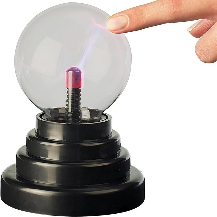 PEARL Plasma-Kugellampe: 4er-Set Mini-Plasmakugeln mit USB- und Batteriebetrieb, 14 cm hoch (Plasma