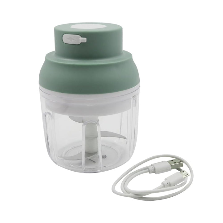 USB Aufladbarer Elektrischer Zerkleinerer, Mini-Gemüsezerkleinerer, 250 Ml Fassungsvermögen, Mini-Kü
