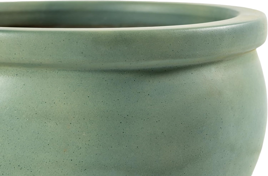 Blumentopf Pflanzgefäss Übertopf Modell Bavaria Grün Blau Verschiedene Grössen - absolut frostfest (