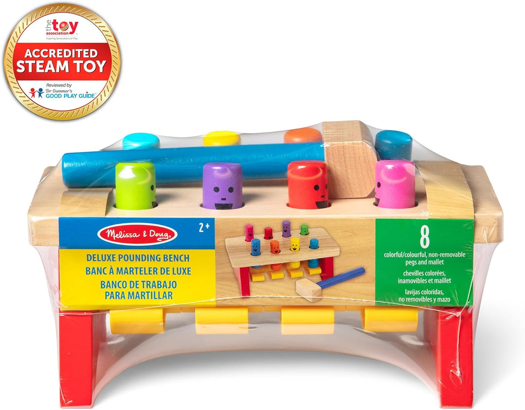 Melissa &amp; Doug - Werkbank zum Hämmern und Klopfen, Lernspielzeug, für Kinder ab 2 Jahren, für Jungen