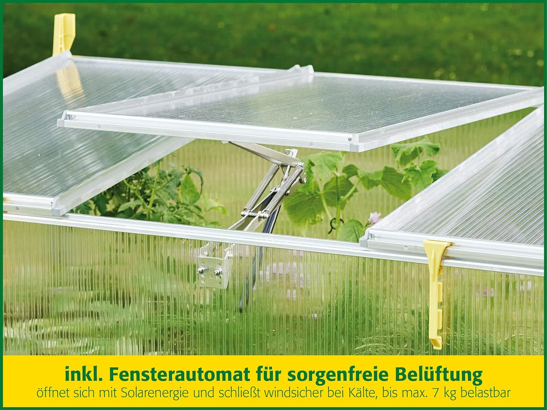 Juwel Frühbeet Biostar 1500 (Gewächshaus mit Fensterautomat, öffnet und schliesst selbstständig, Pfl