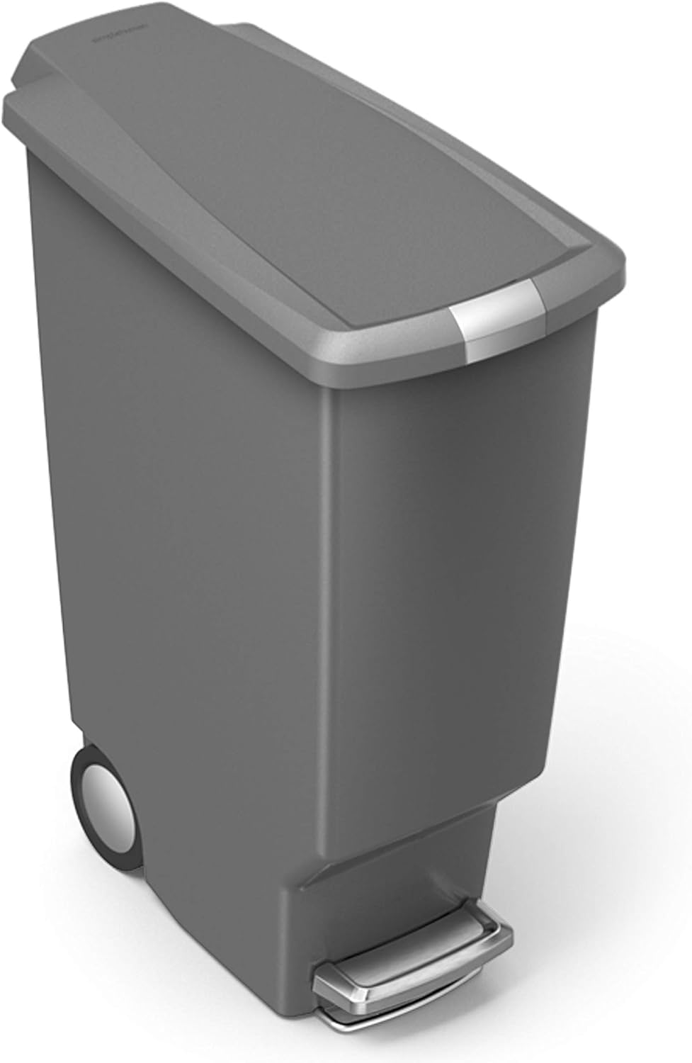 simplehuman CW1363 40 Liter, schmaler Treteimer, Mülleimer Küche, Abfalleimer, Mülltrennsystem, Müll