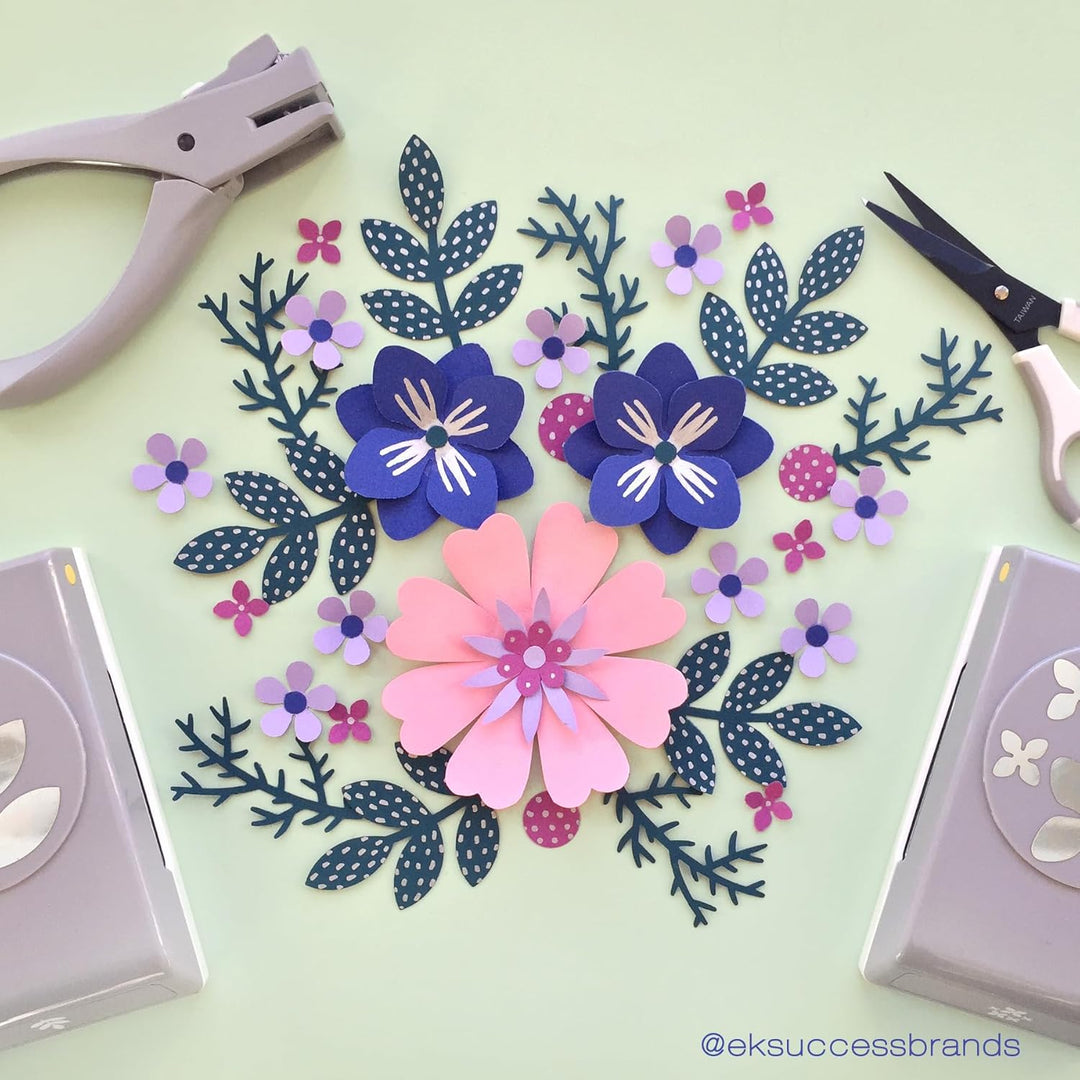 EK Tools EK Punch Lg Confetti Hydrangea Stanzer, Metall, Grau, 7.82 x 15.42 x 3.58 cm, 7.82 x 15.42