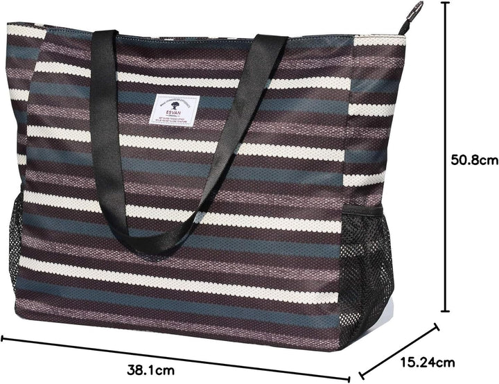 Grosse Strandtasche, wasserabweisend, leicht, 50,8 cm, für Damen, für Fitnessstudio, Strand, Reisen,