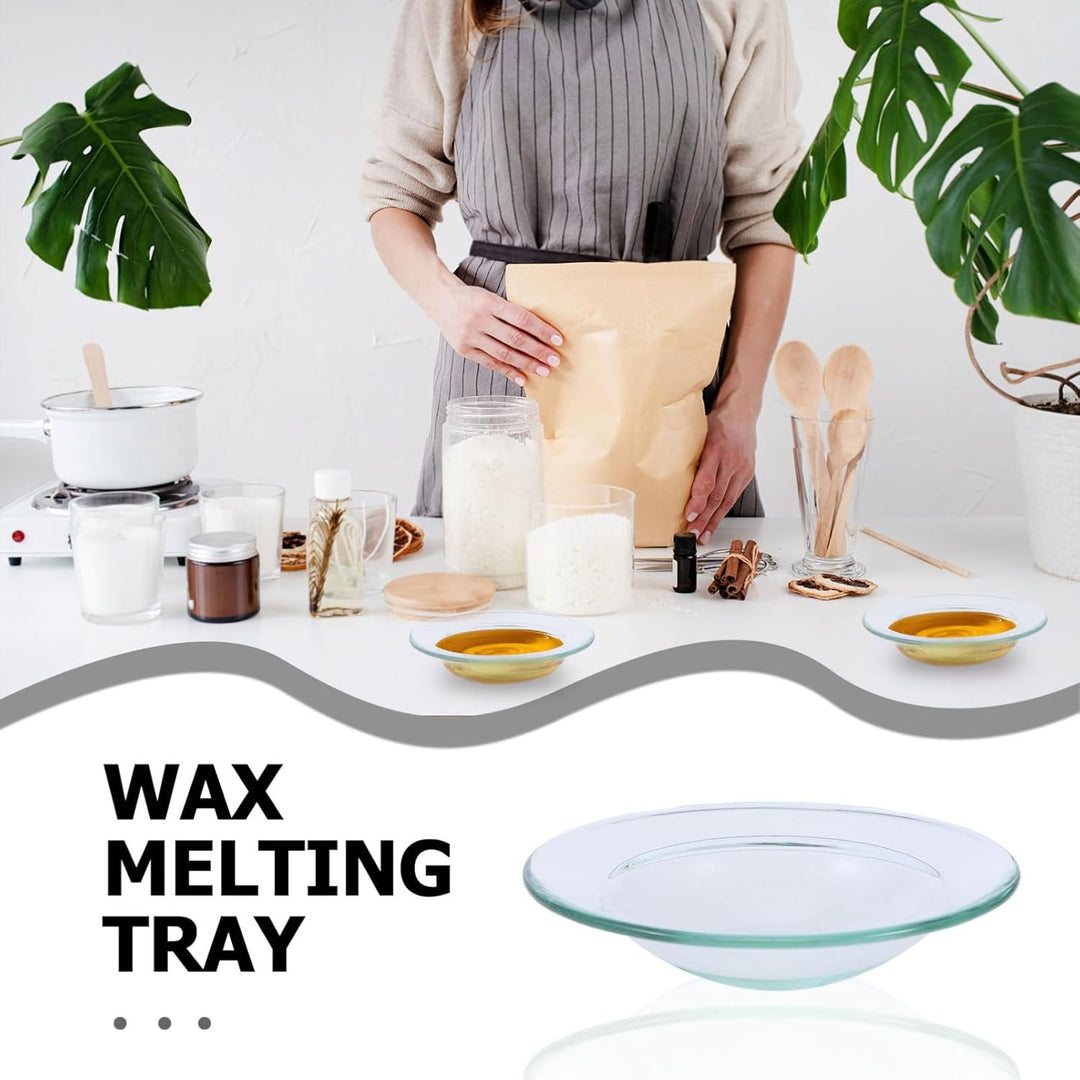 Cabilock 3Er Set Ersatzschalen Für Duftöl 4 Zoll Runde Glas Ölwärmerschalen Aromatherapie Kerzenwärm